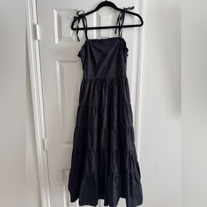 Ulla Johnson Black Ruffled Dress